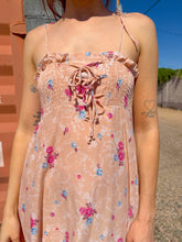 70s Floral Smocked Sundress