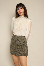 Y2K Banana Republic Taupe Floral Mini Skort
