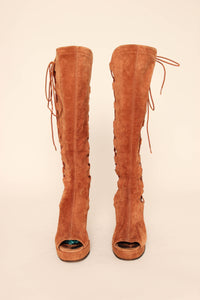 70s Lace Up Go-Go Boots