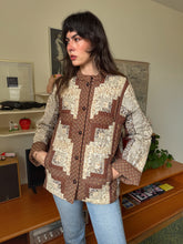 70s Quilted Floral Jacket