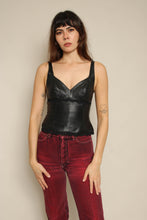 1990s Michael Hoban For North Beach Leather Tank Top