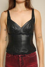 1990s Michael Hoban For North Beach Leather Tank Top