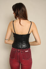 1990s Michael Hoban For North Beach Leather Tank Top