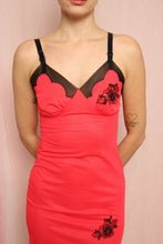 ❤️ 70s Floral Appliqué Slip Dress