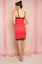 ❤️ 70s Floral Appliqué Slip Dress