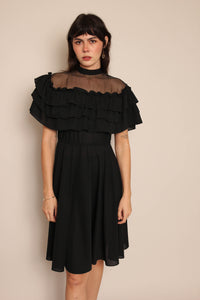 80s Batty Witch Dress - S/M