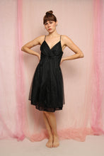 ❤️ 70s Black Babydoll Nightgown