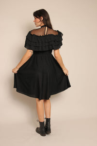 80s Batty Witch Dress - S/M