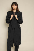 1980s Black Duster Jacket & Trousers Set