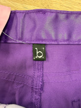 Y2K Purple Satin Low Rise Flares