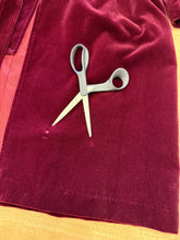 1980s Wine Red Velvet Coat With Matching Waist Tie