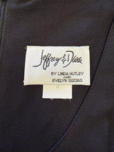 1980s Black Pinafore Wide Leg Jumpsuit