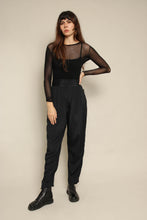 1980s Black Duster Jacket & Trousers Set