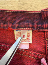 1980s Calvin Klein Maroon Boot Cut Jeans