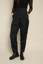 1980s Black Duster Jacket & Trousers Set