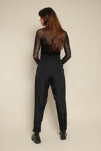 1980s Black Duster Jacket & Trousers Set