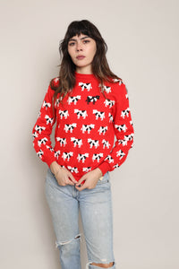 80s Black Cow Sweatshirt