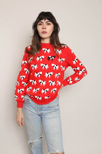 80s Black Cow Sweatshirt