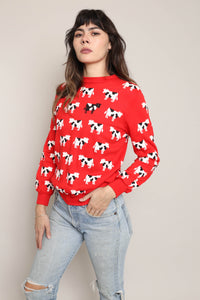 80s Black Cow Sweatshirt