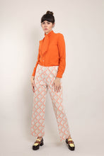 70s Orange Plaid Bell Bottoms
