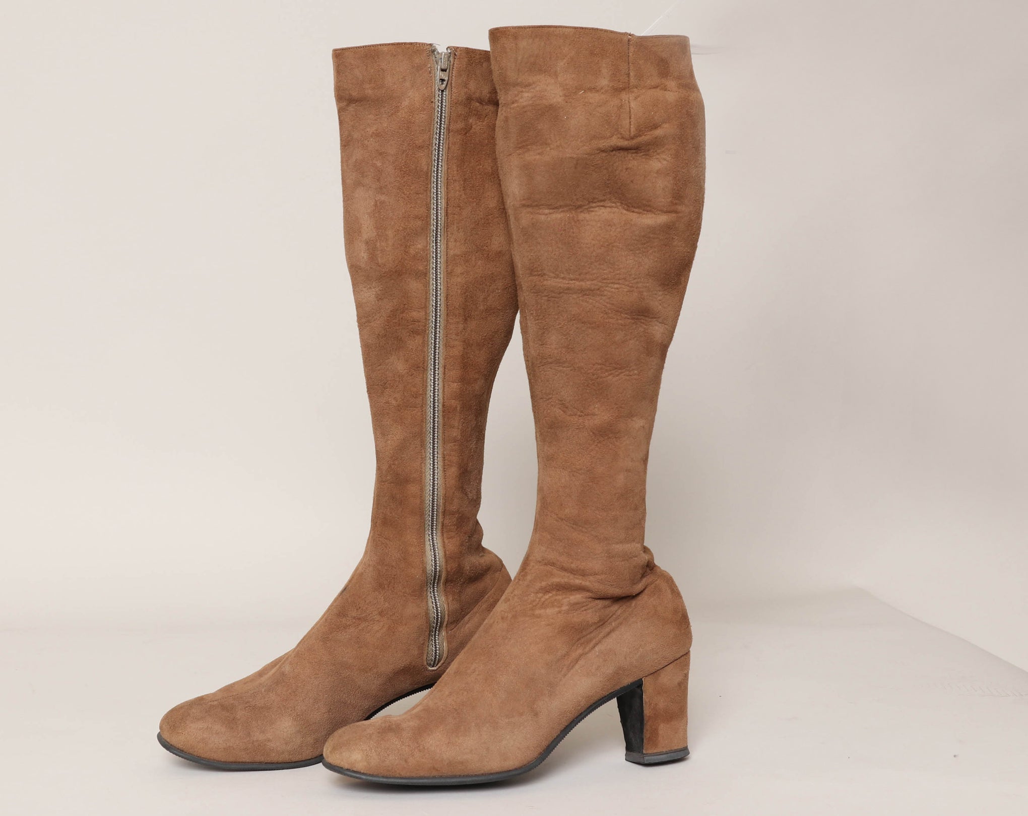 70s Faux Suede Gogo Boots