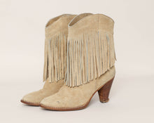 80s Suede Fringe Boots