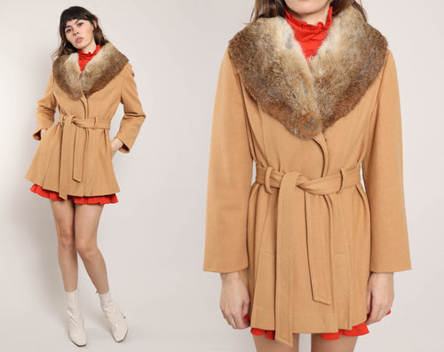 70s Fur Collar Coat