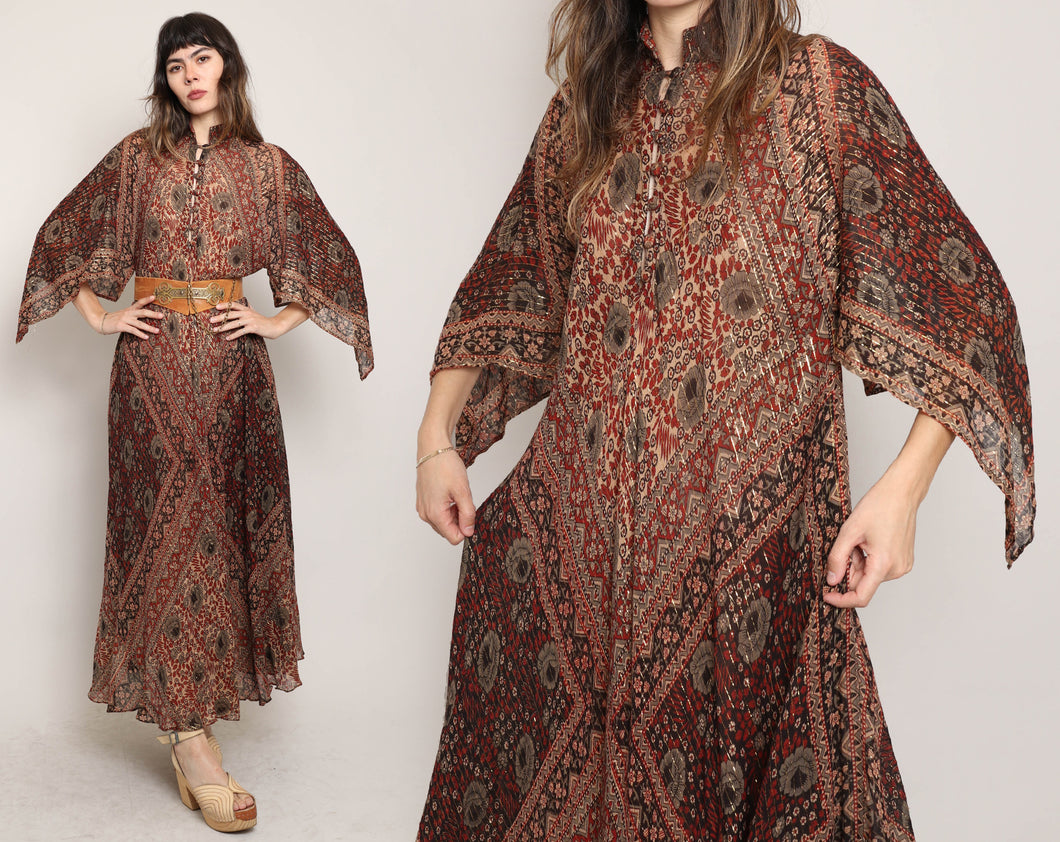 70s Adini Gauze Dress