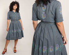 50s Gingham Cross Stitch Dress
