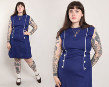 60s Blue Shift Dress