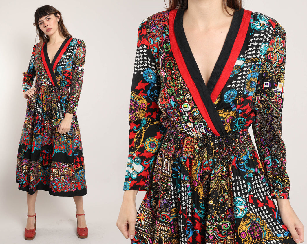 80s Diane Freis Silk Dress – Luxie Vintage