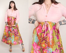 60s Quilted Floral Dress