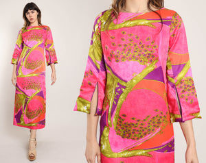 60s Abstract Psychedelic Dress