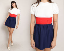 70s Military Mod Mini Dress