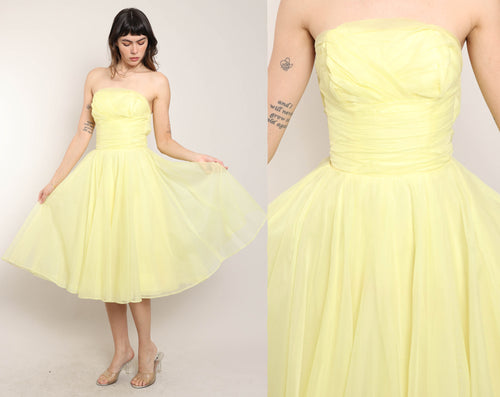 50s Lemon Drop Party Dress