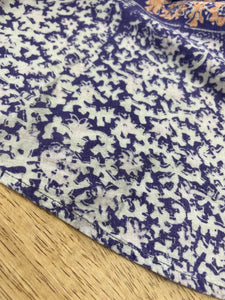 70s Block Print Wrap Skirt