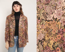 90s Muted Floral Blazer