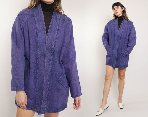 80s Purple Acid Wash Jacket