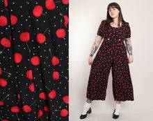 90s Cherry Print Jumpsuit