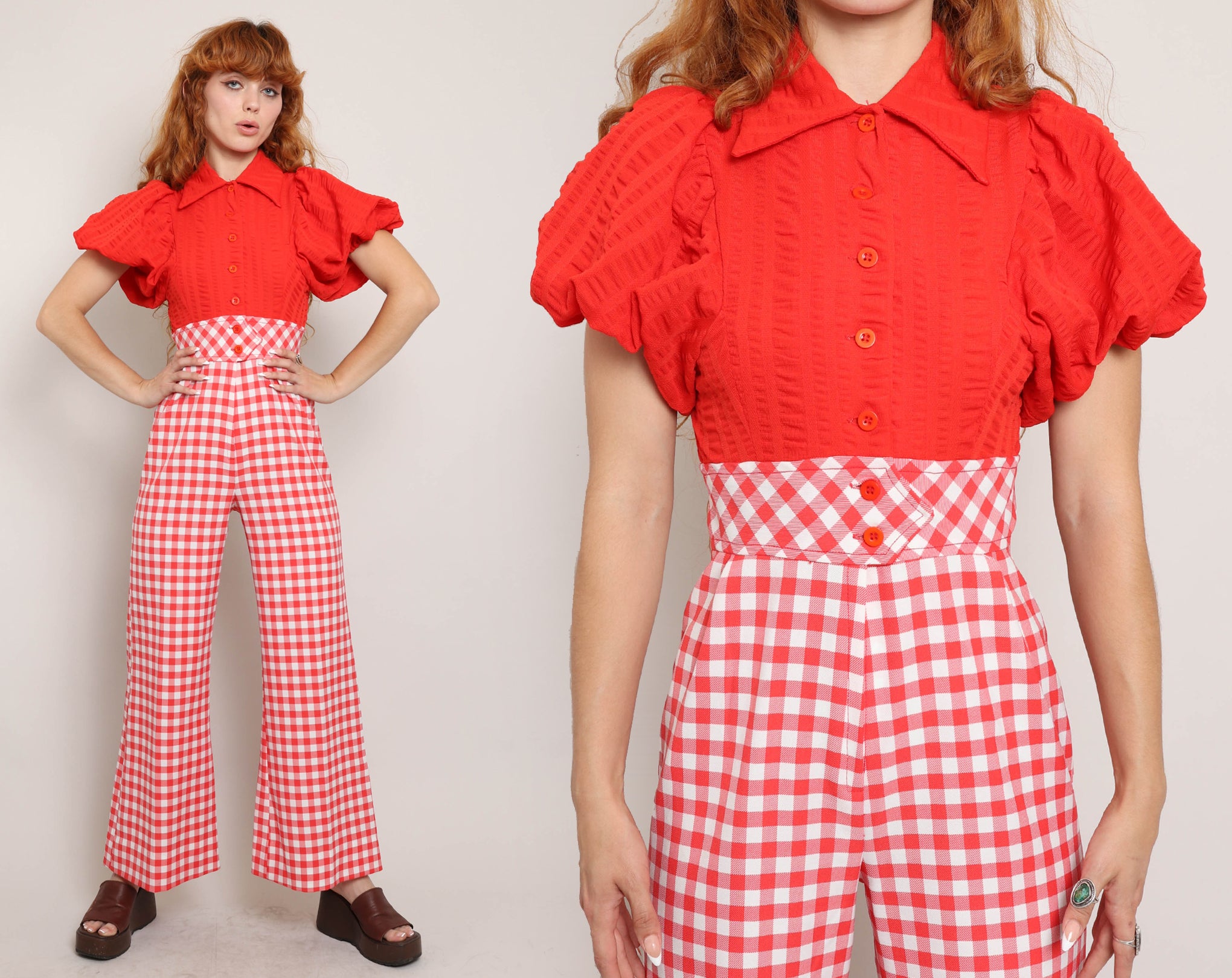 70s Bell Bottom Jumpsuit – Luxie Vintage