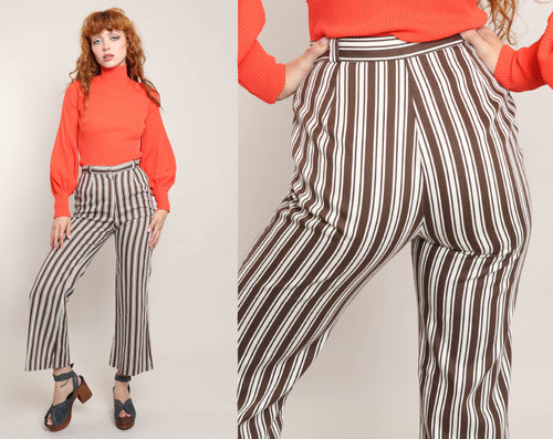 60s Striped Bell Bottoms