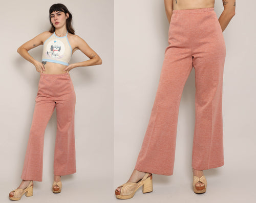 70s Orange Bell Bottoms