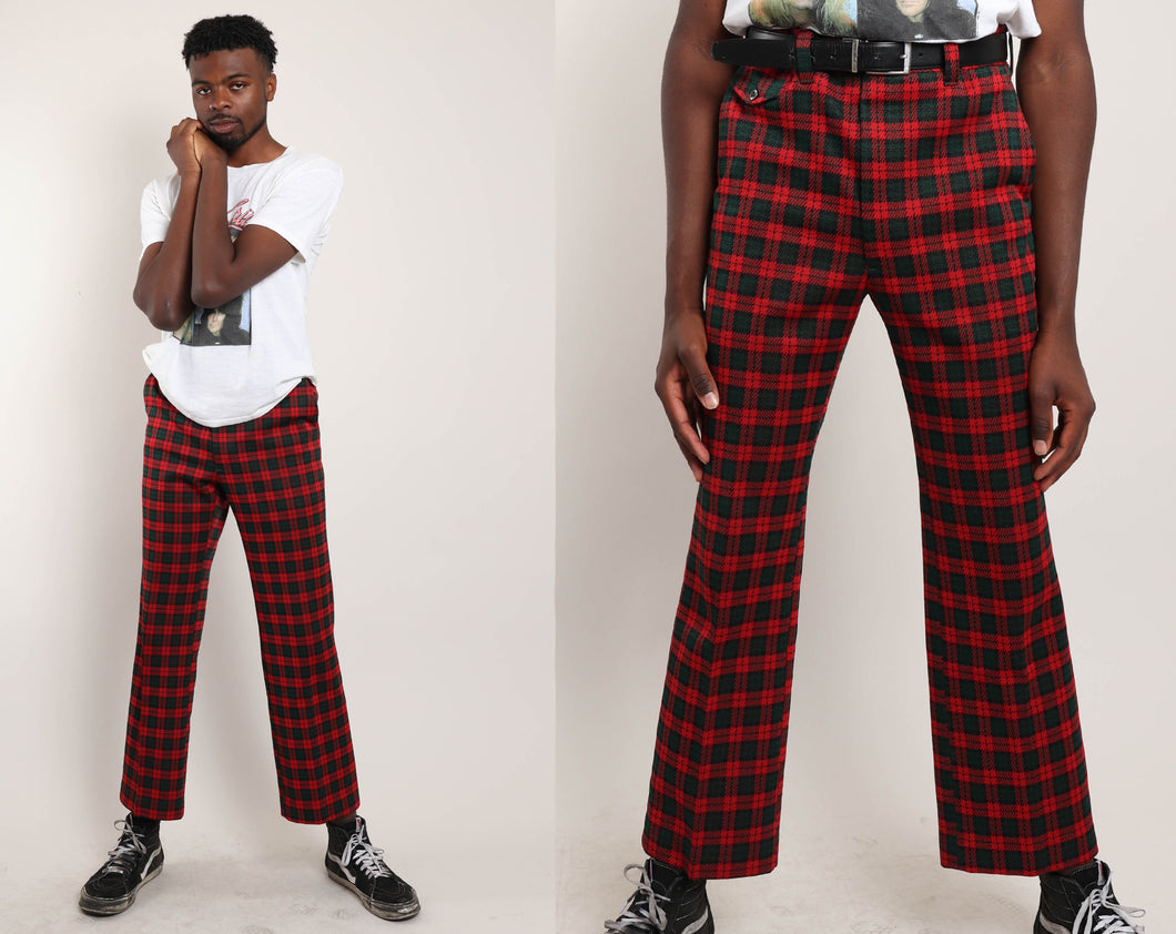 Cotton Red Checked School Pant, Size: S to L at Rs 145/piece in Ludhiana |  ID: 19780809812