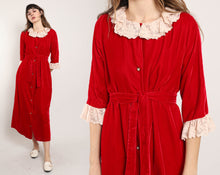 60s Velvet House Dress