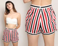 50s Striped Cotton Shorts