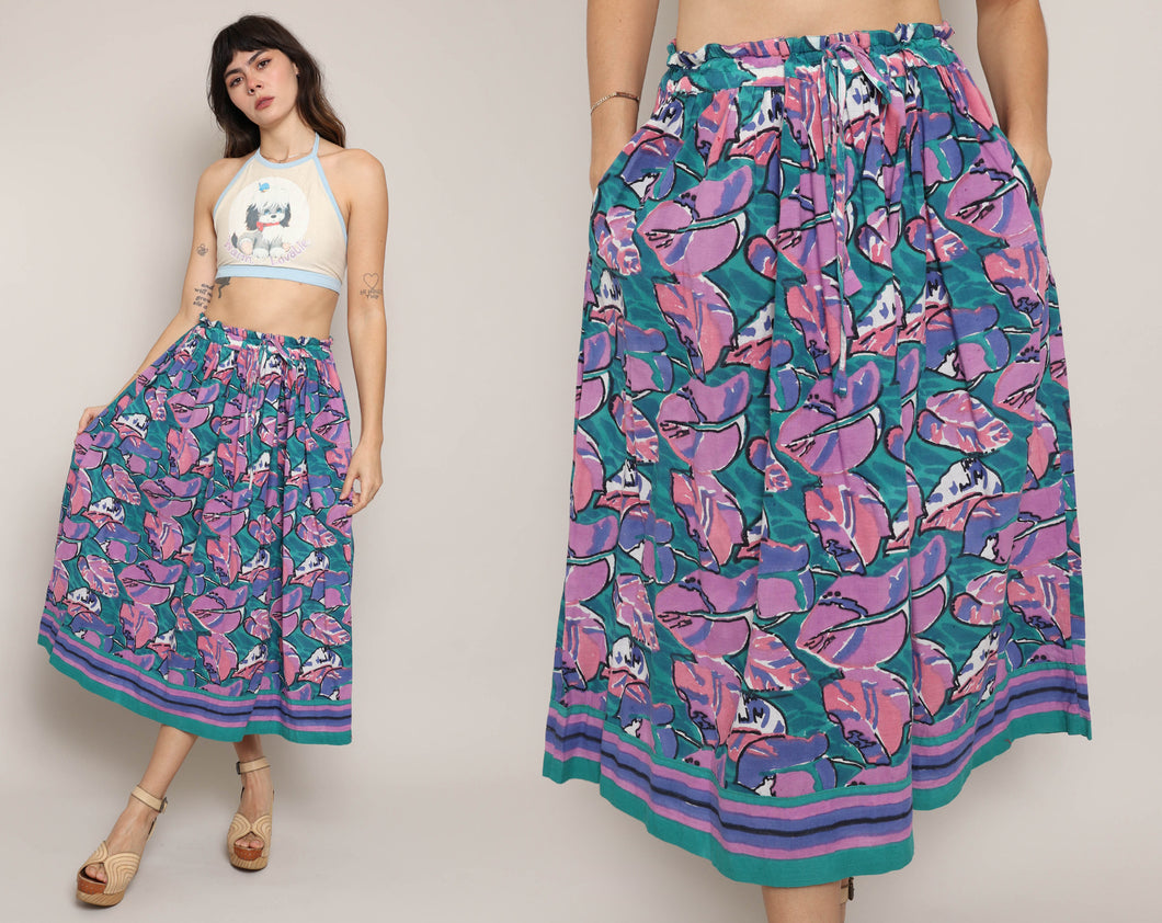 80s Anokhi Cotton Skirt