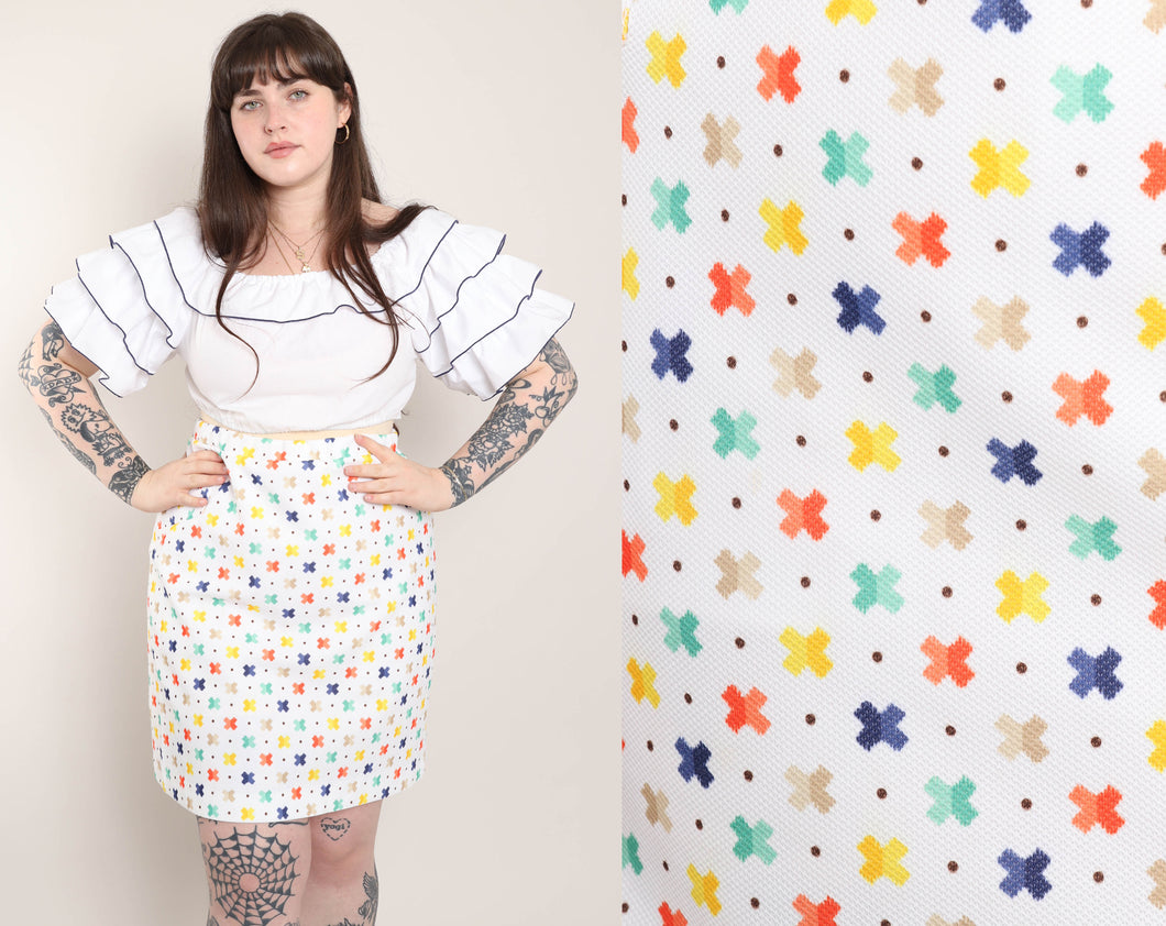 70s Mod Rainbow Skirt