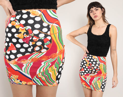 00s Abstract Baroque Skirt