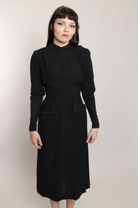 40s Noir Witch Dress