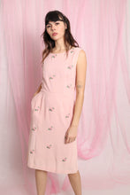 ❤️ 50s Rose Appliqué Dress